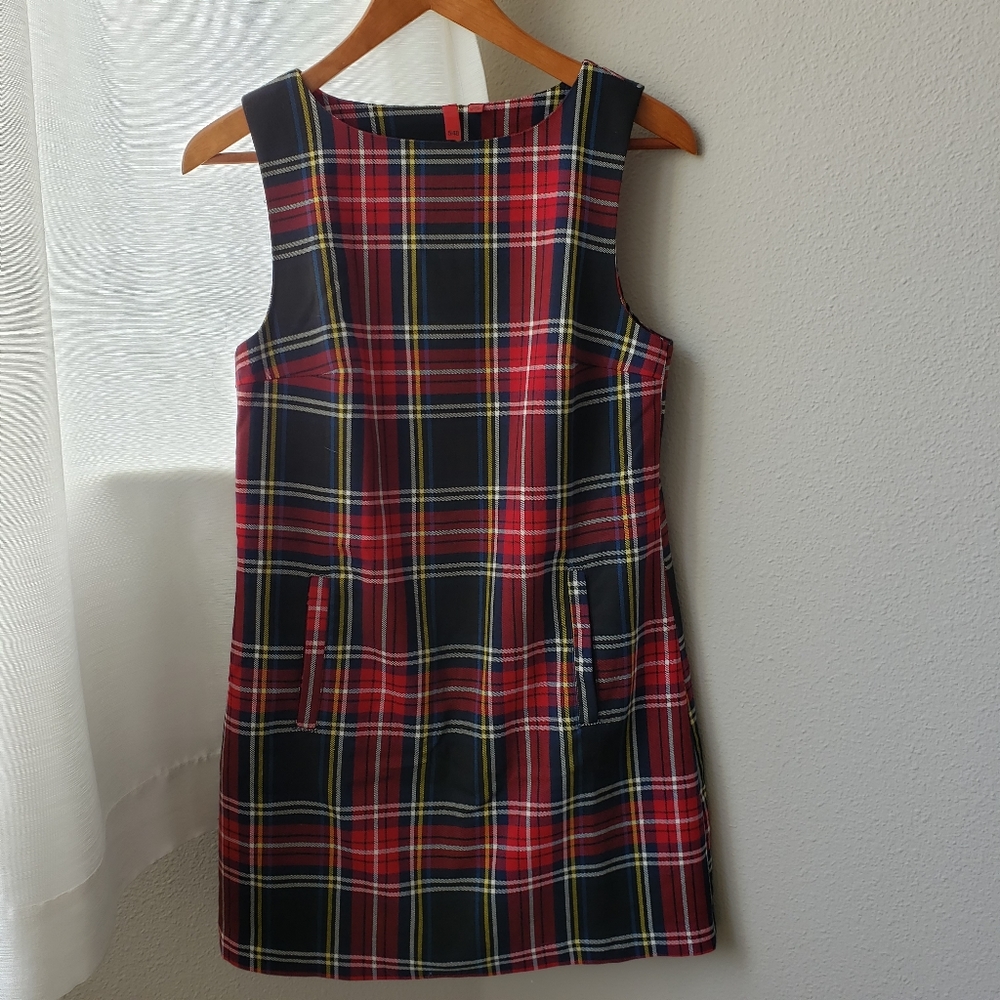 5/48 Sajs Fifth Avenue Plaid Dress